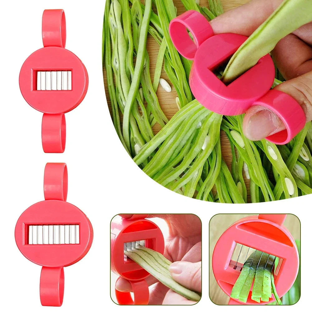 Bean Pulling Shredder Device Manual Green Bean Horn Slicer Cutters Multifunctional Vegetables Cutting Tool Kitchen Accessories