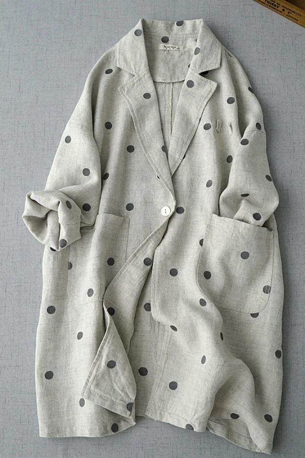 

Trench Femme Long Preppy Shoulders Fall Winter Sporty Layered Body Kaki Appearance Color-Blocking Wash Resort Anti-Splash