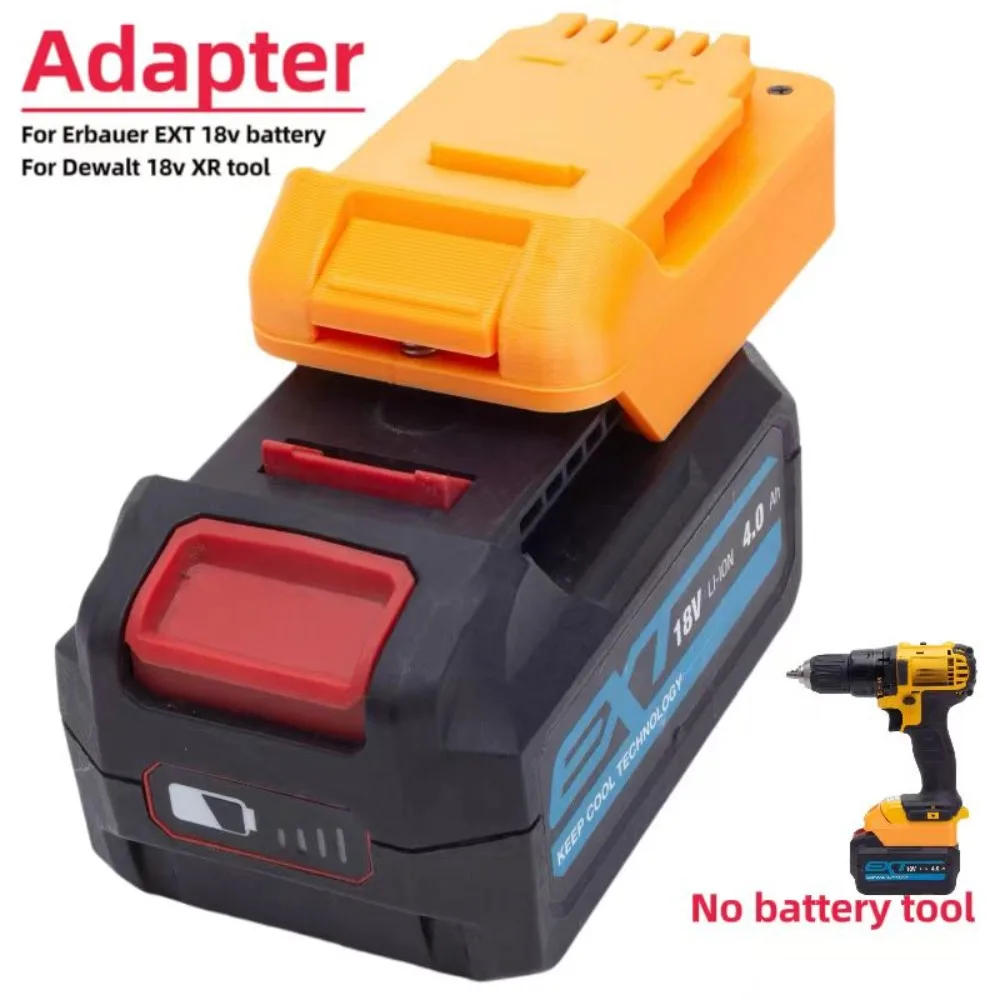 

Battery Adapter / Converter For Erbauer 18V Battery Replacement To For 18V Dewalt XR Tool