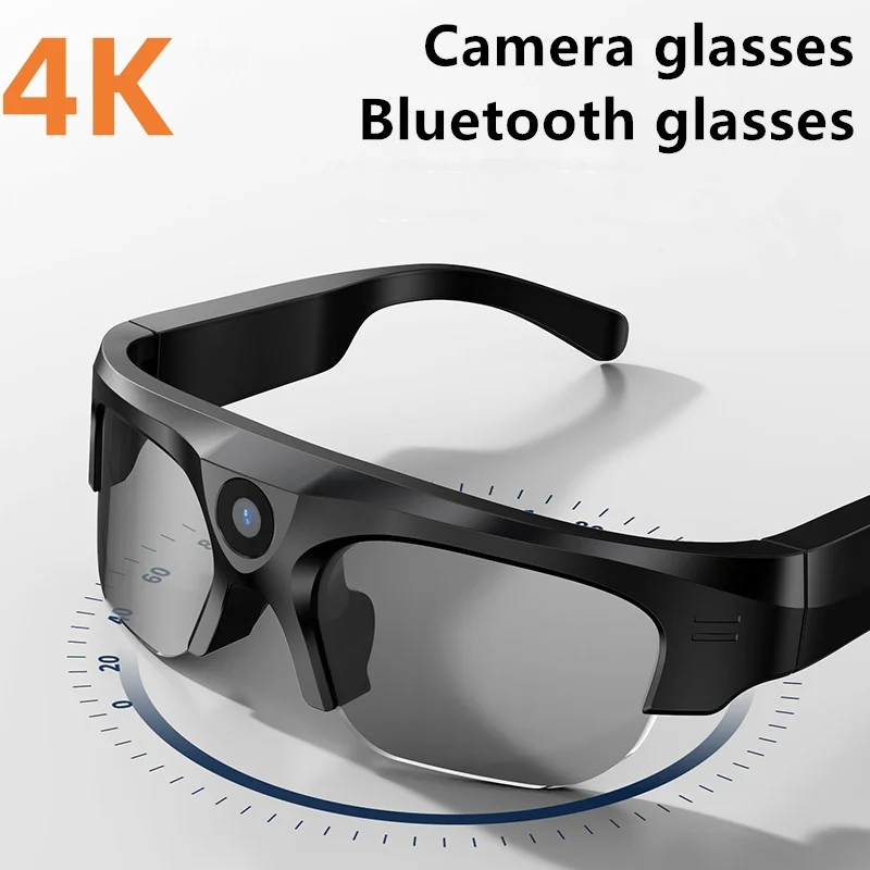 4K high-definition glasses camera, bicycle dash cam, mini sports glasses camera, polarized sunglasses, Bluetooth glasses