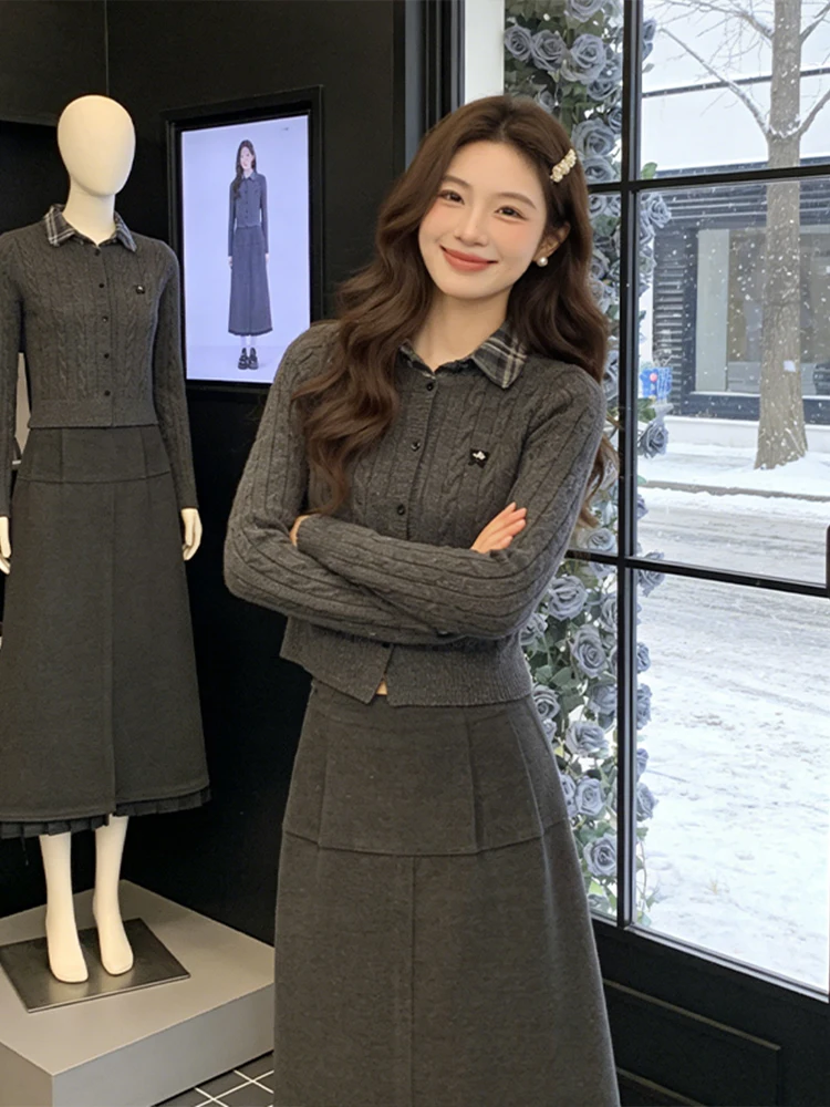 

Уникальный вязаный кардиган для женщин: модный, приталенный, с клетчатым воротником, бахромой, на пуговицах, повседневный, с длинными рукавами, дышащий