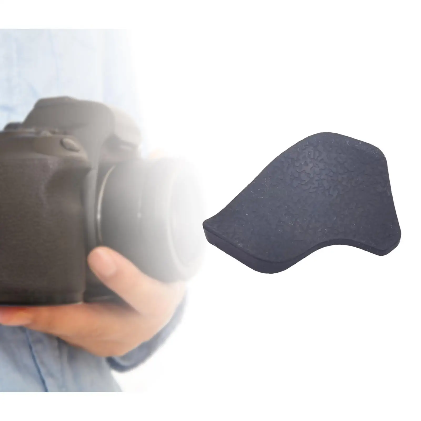 Rear Thumb Rubber Back Cover Grip Rubber Easy Installation Black for D5300