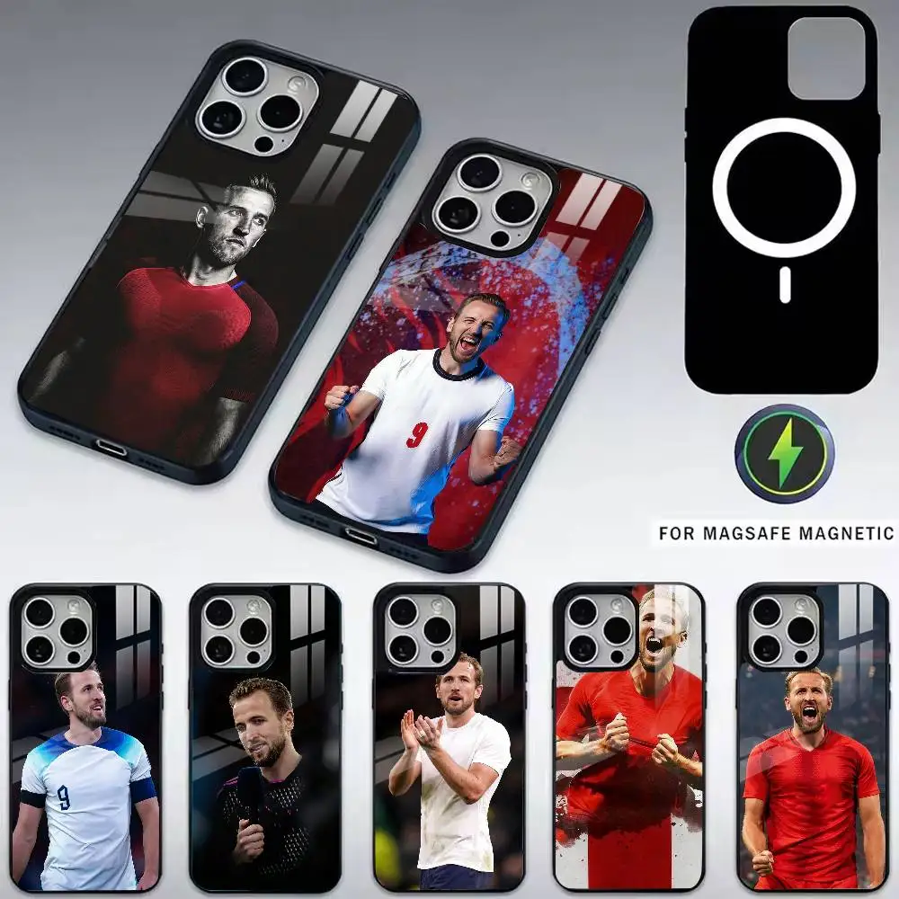 H-Harry K-Kane HK-K   Phone Case For iPhone17,16,15,14,13,12,11 Plus,Pro Magnetic with Magsafe Wireless Charging