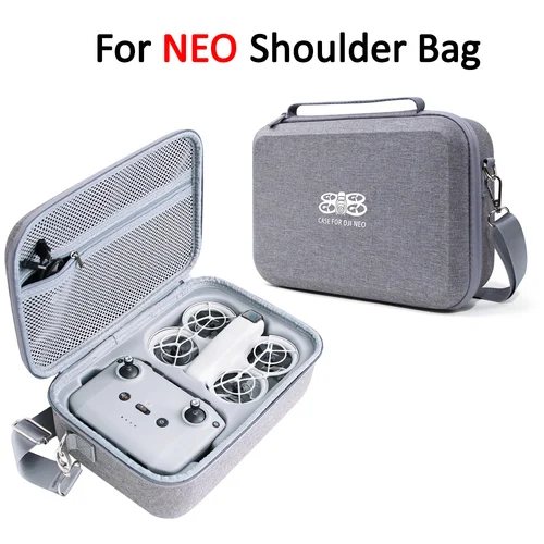 Nueva funda protectora portátil para transporte, bolsa de almacenamiento a prueba de golpes, caja de hombro para Dron DJI NEO, accesorios para control remoto y batería