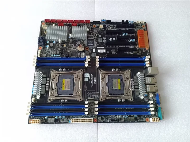 The X99 mainboard MD70 DDR4 supports the M2 large graphics card LSI3008 X540 dual 10 Gigabit nics