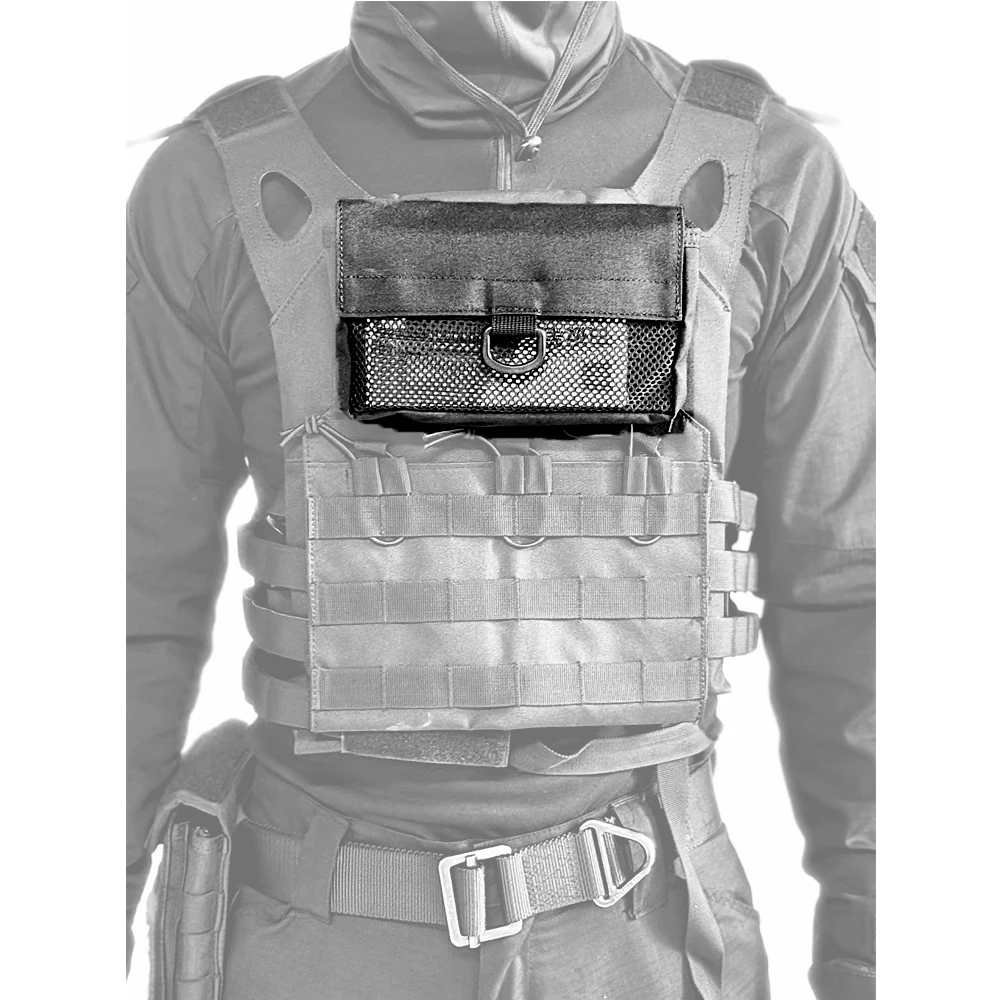 

Outdoor Tactical Map Mobile Phone Bag Vest Chest Mobile Phone Case Secondary Expansion Bag Function Storage Hunting Airsoft Bag