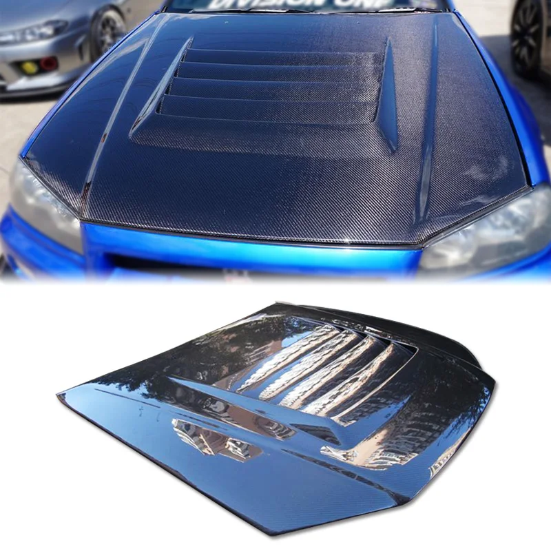 

CARBON FIBER CF NISMO STYLE HOOD BONNET FOR 98-02 R34 GTR