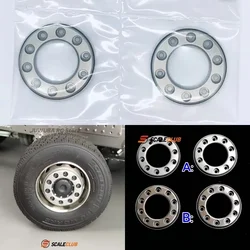 1 Pair 1:14 RC Toy Truck Metal Wheel Retainer For Tamiya Scania Volvo Actros MAN 1/14 RC Tractor Truck Trailer Tipper DIY Parts