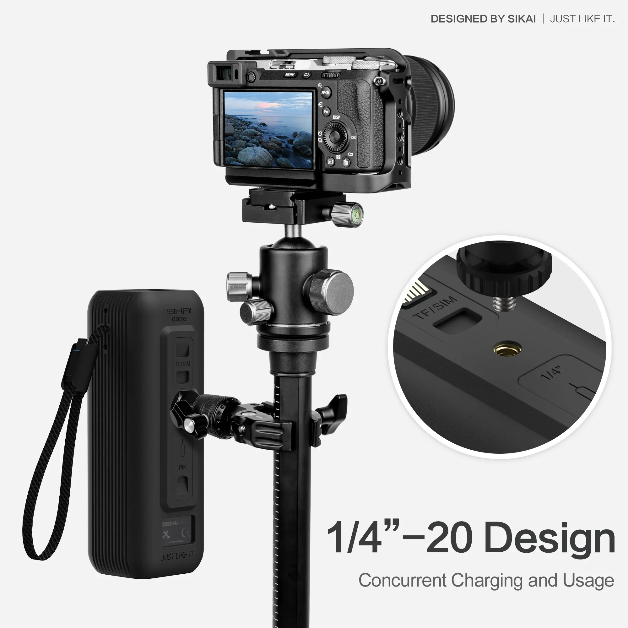 حافظة واقية من السيليكون غطاء مقاوم للغبار حقيبة حمل للسفر لـ Anker Zolo 25000mAh 165W قوة البنك TF/SIM حقيبة التخزين