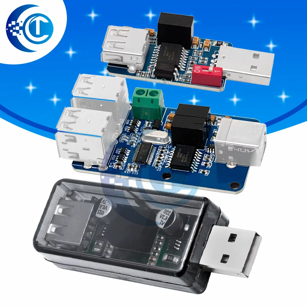 USB 2.0 Isolator Module (1500V): ADuM3160 Chip – USB-to-USB Galvanic Isolation Board