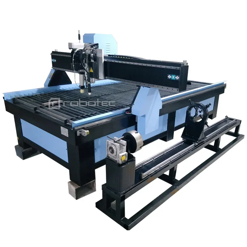 

High Quality Stainless Steel Iron Metal Cnc Plasma Cutter 1325 with Rotary/1530 Pipe Cnc Plasma Cutting Machine