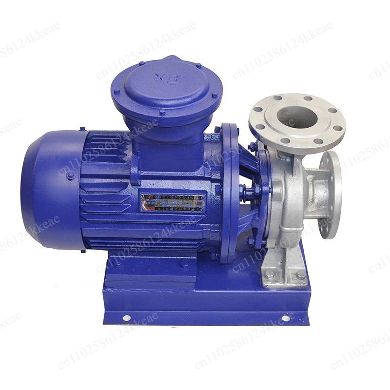 ISW series stainless steel horizontal pipeline centrifugal pump, explosion-proof pipeline, chemical pump