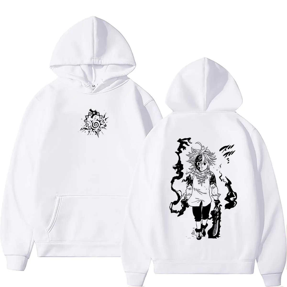 Anime The Seven Deadly Sins Dragon's Sin of Wrath Meliodas Merch Hoodie Unisex Casual Oversized Hoodies Men Women Manga Pullover