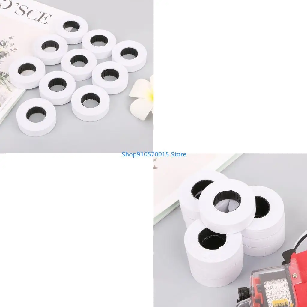 B95C Price Label 10 Rolls Double Row Products Marking Recording Decal Tags Accessory