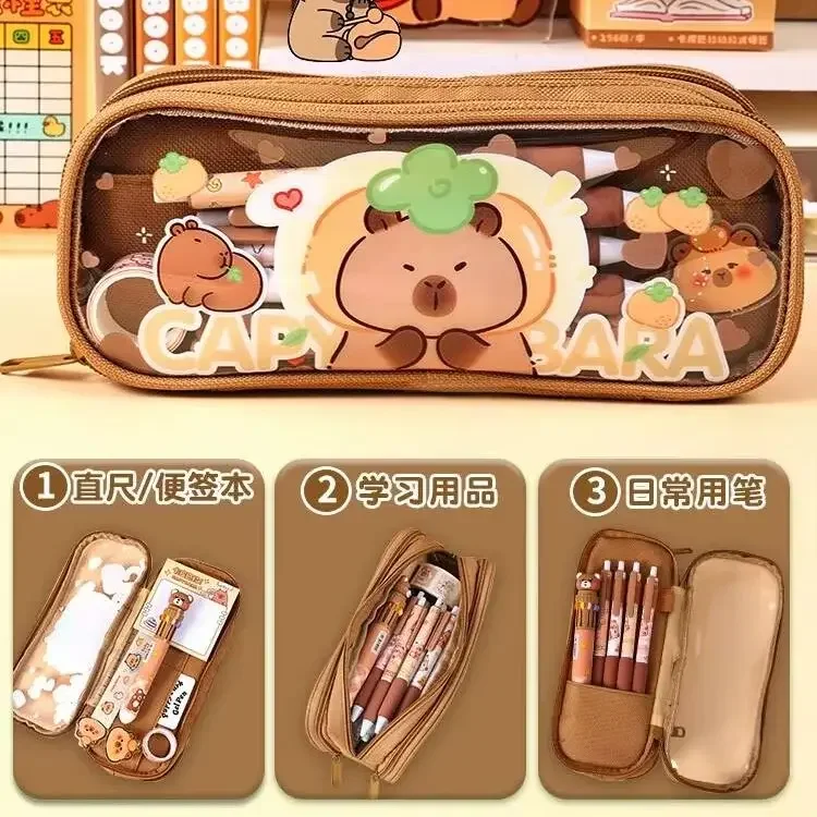 Panda Kapibara Box 2026 New Model for Primary School Large Students, Capacity, High Aesthetic Value, Girls' Style, Children's