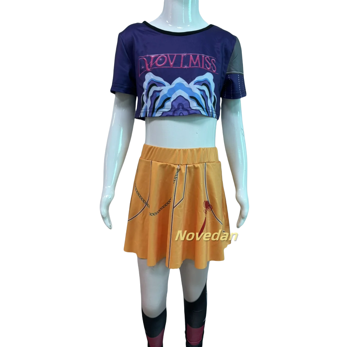 Huntrix Kpop K Pop Demon Hunters Rumi Zoey Mira Cosplay Costume Kids Girls Halloween Stage 3D Printed Pattern Role Play Clothes