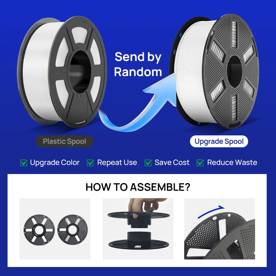 JAYO 3D PETG/PLA/PLA PLUS Printer Filament 1.75mm 5.5KG 100% No Bubble non-toxic 3D Printing Materials for 3D Printer&3D Pen