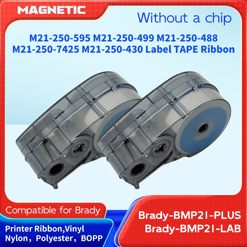 

M21-250-499 M21-250-488 M21-250-595 Label Cartridge(10PCS) Compatible for BMP21 BMP21-PLUS BMP21-LAB Handheld Label Tape Printer