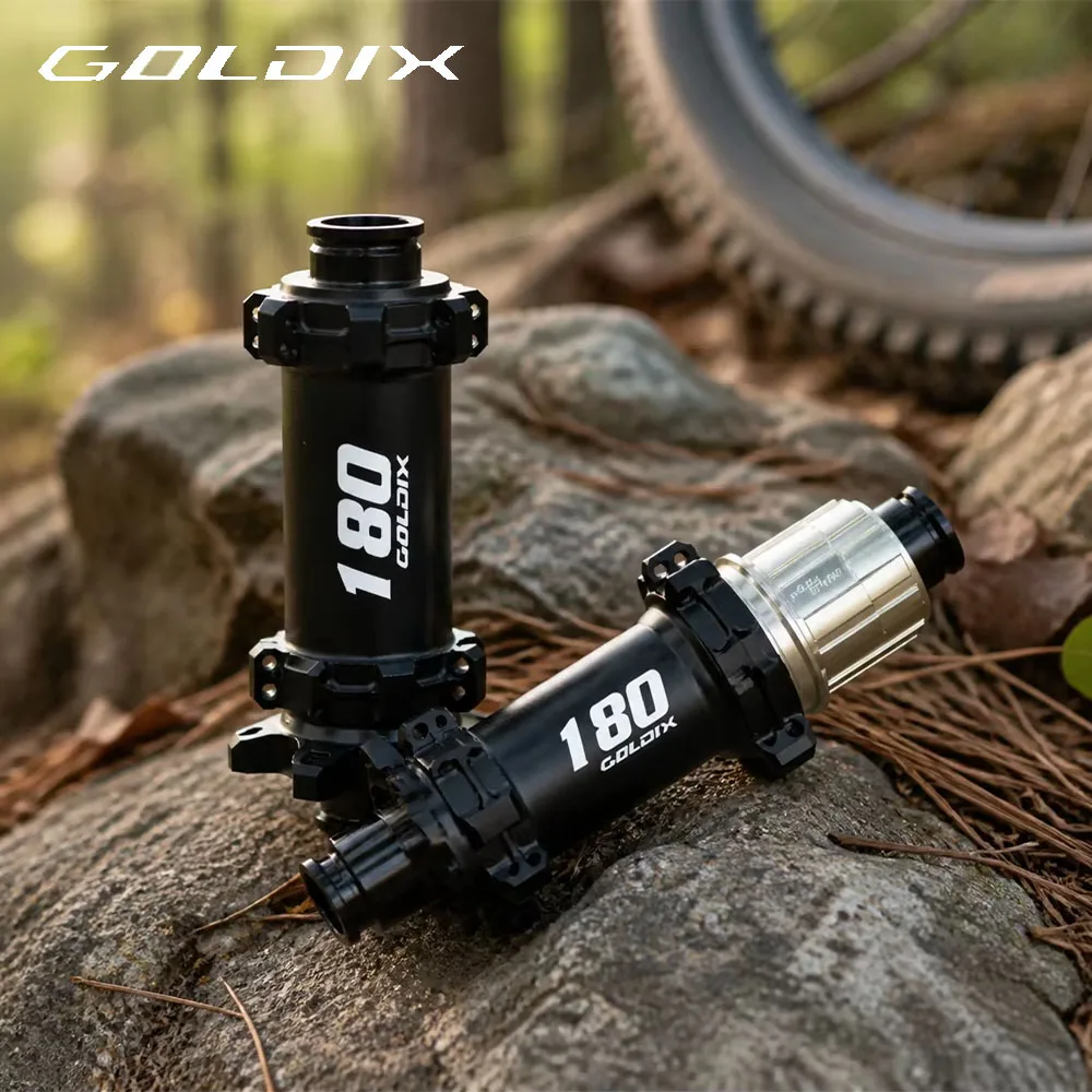 GOLDIX Neue M180 MTB-Naben für HG XD MS Freilauf 60T Ratschensystem 6-Bolzen Scheibenbremse 28 Löcher Straight-Pull-Speichen