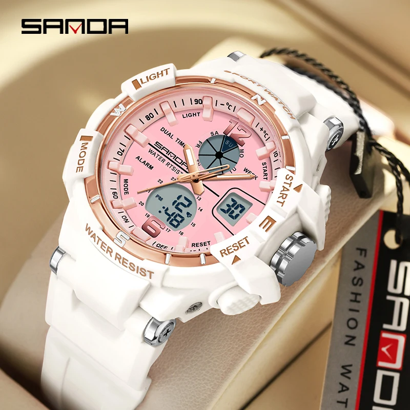 SANDA Brand G- Style Military Watch Men Digital Shock Sports Watches For Man Waterproof Electronic Wristwatch Mens