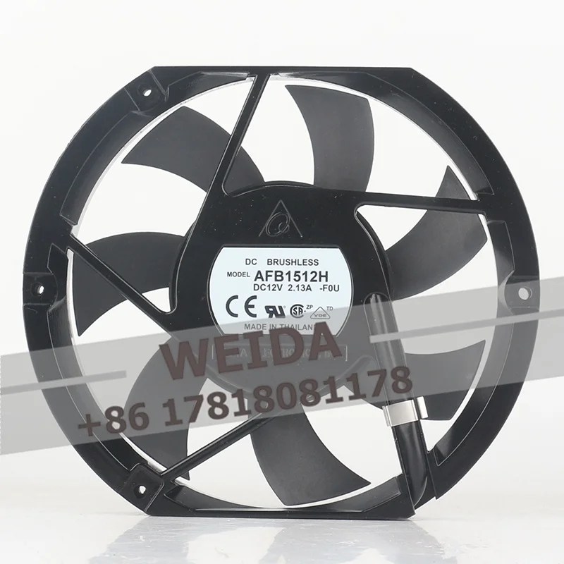 

Вентилятор охлаждения Delta DC 12V 2.13A AC EC 17225 172X150X25MM 17CM с большим объемом воздухопотоки для шкафов хранения энергии AFB1512H, 5V 24V 48V