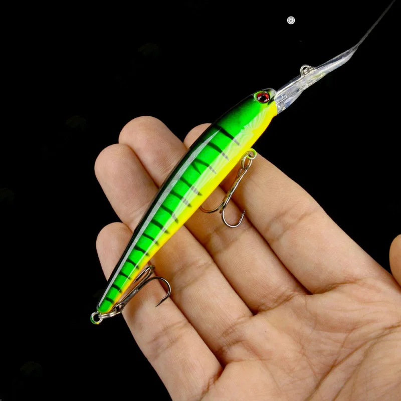 12,5cm 11g Weitwurf-Slow-Sinking-Minnow Bionischer Kunstköder Universell für Süß- und Salzwasser-Angeln