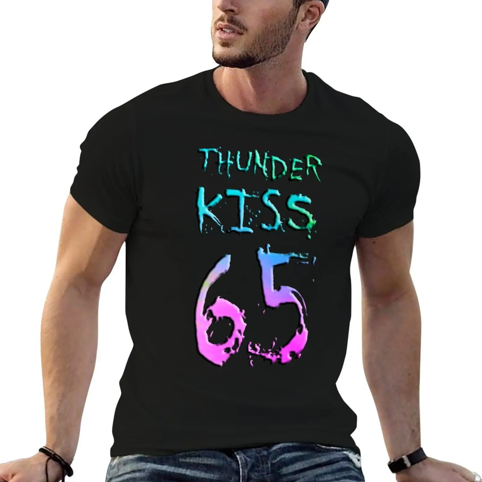 

THUNDER KISS 65 T-Shirt anime t shirts for man man t shirt cotton high quality T-Shirt