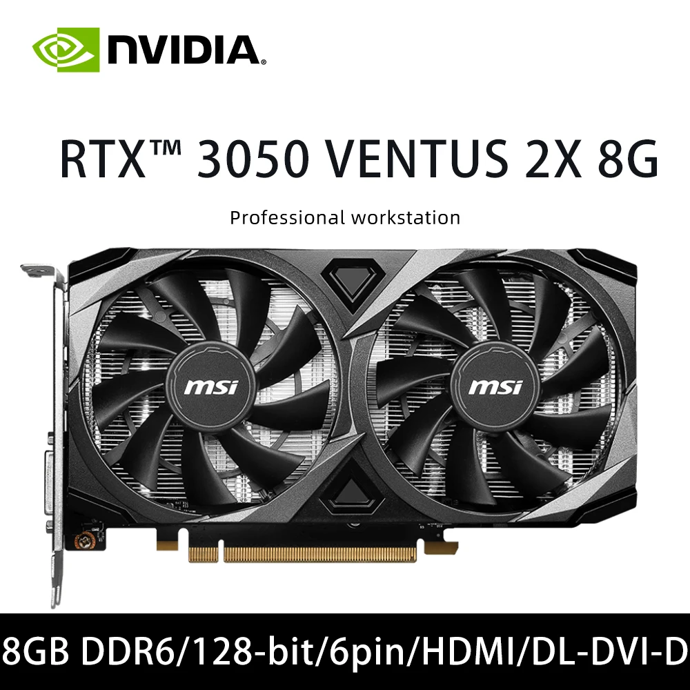 PH RTX 3050 8G PF VGA CARD GPU & RTX 3050 VENTUS 2X 8G & RTX 3050