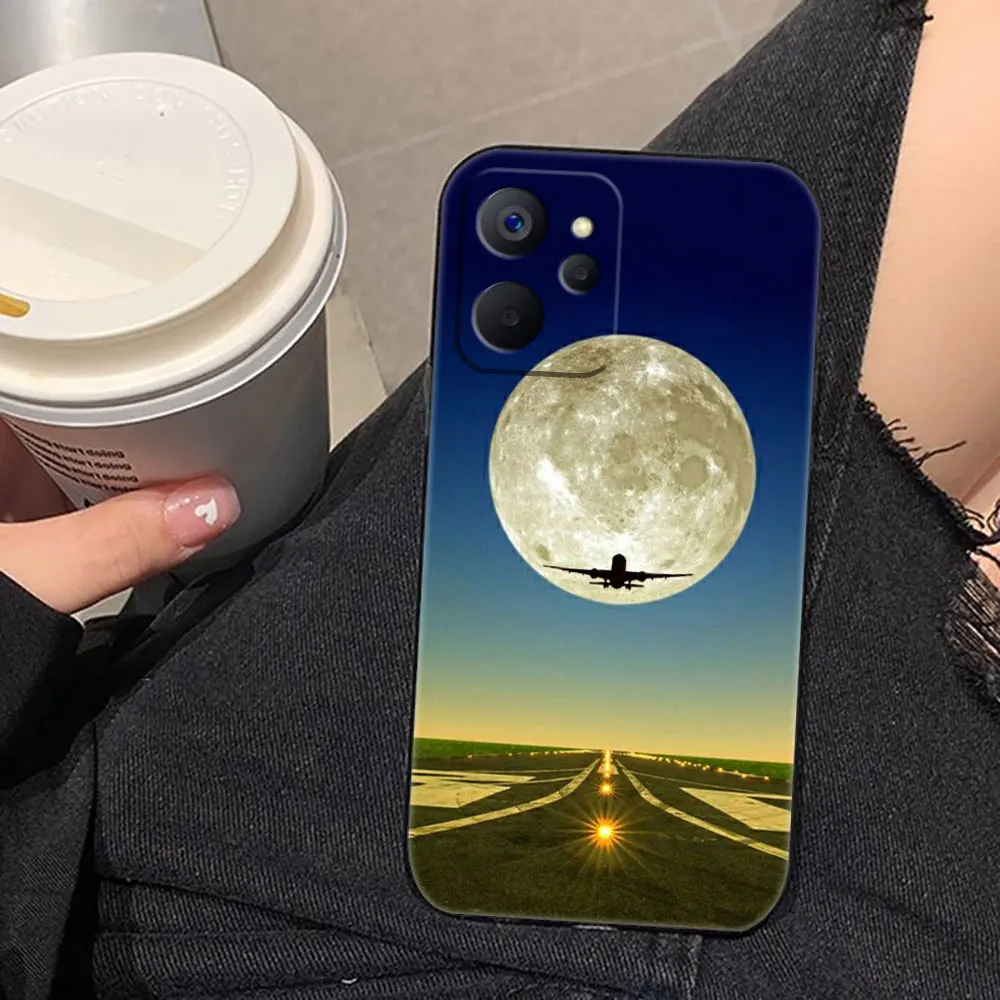 Reisekarte Flugzeug Flugzeug Benutzerdefinierte Foto Handyhülle für OPPO Realme 14 13 12 11 10 9I 8 8I 7 7I 6 5I 5S Pro Plus Silikonhülle