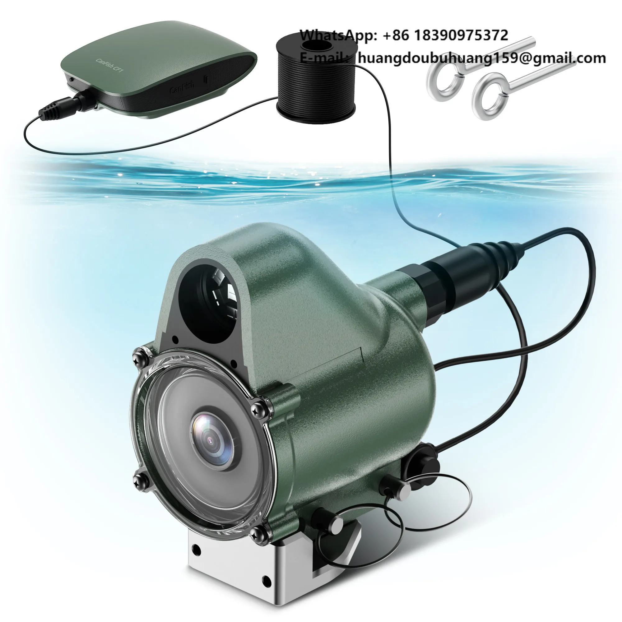 

Подводная камера CANFISH CF1 AI Smart с ночным видением, HD-качеством и широкоугольным объективом 130° для прямой трансляции