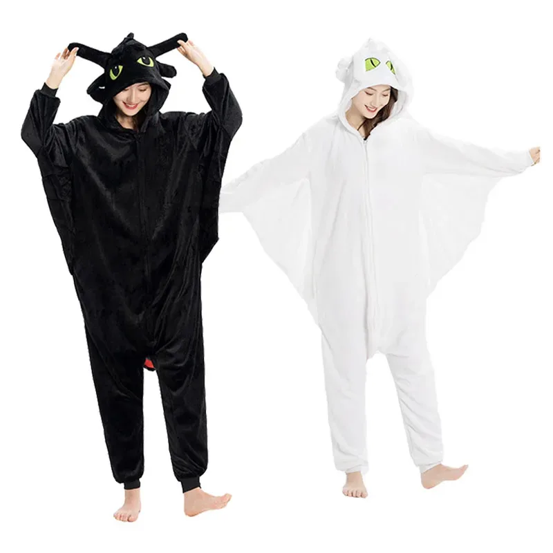 

2025 New Pijamas Flannel Onesies Women Kigurumi Cartoon Cosplay Costume Animal Pyjama Homewear For Holleween Christmas