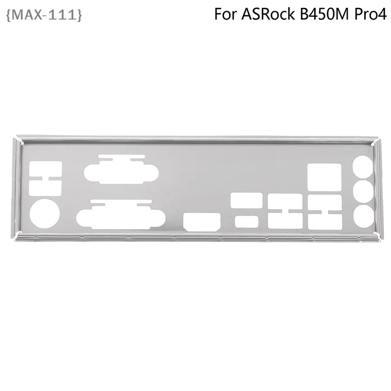 【F2-MAX111】NEW Stainless Steel Shield Back Plate BackPlate Bracket Baffle Motherboard Blank For ASRock B450M Pro4