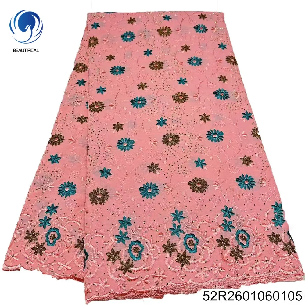 robe-de-soiree-africaine-en-dentelle-suisse-rose-tout-en-coton-petite-fleur-brodee-haute-qualite-nouvelle-collection-2026-52r26010601