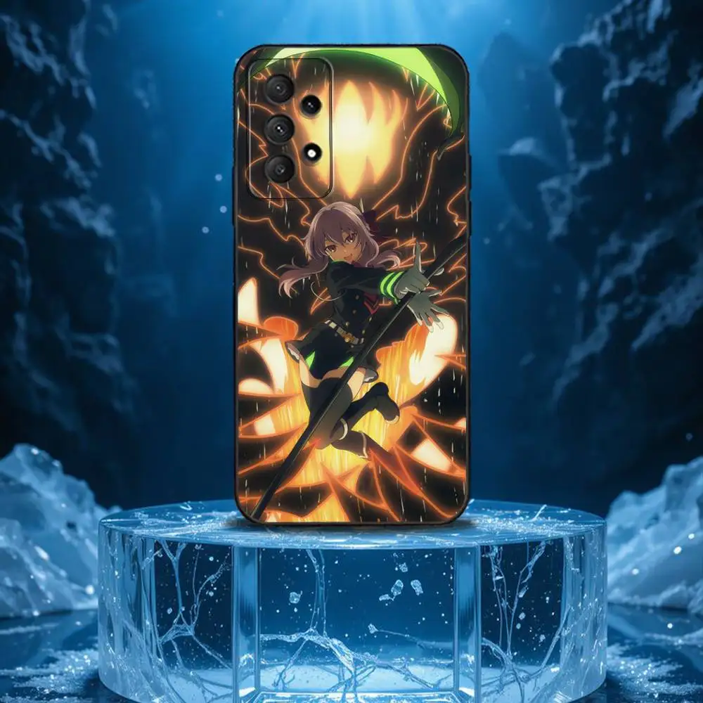 Owari no S-Seraph Phone Case For Samsung Galaxy A13,A21s,A22,A31,A32,A52,A53,A71,A80,Soft Black Shell - Image 4