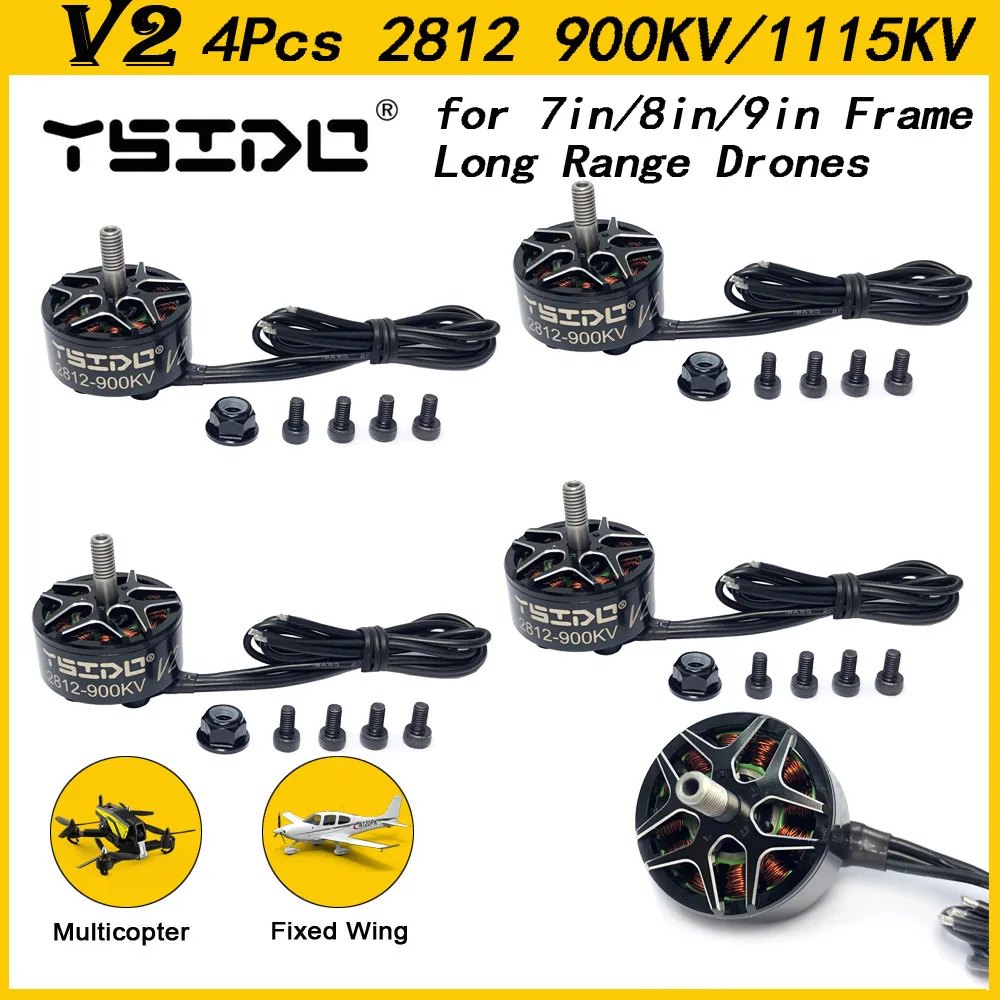 YSIDO 2812 V2 900KV/1115KV 3-6S Brushless FPV Motor for RC Multirotor Airplane 7