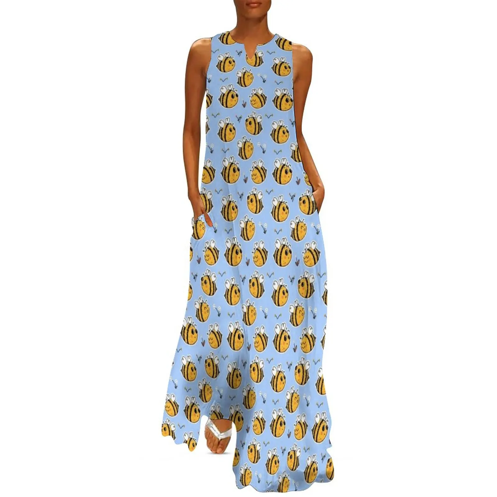 

Busy Bees Long Dress summer dresses womens 2025 Elegant gown Dress