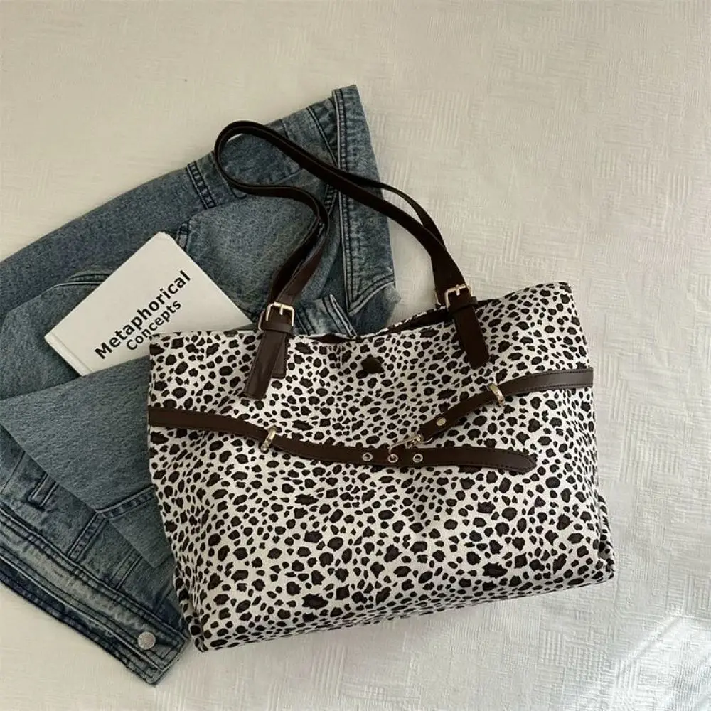 

Винтажная сумка через плечо с леопардовым принтом, зимняя сумка-тоут, женская сумка, новинка 2025, сумка через плечо, женская сумка y2k, повседневная