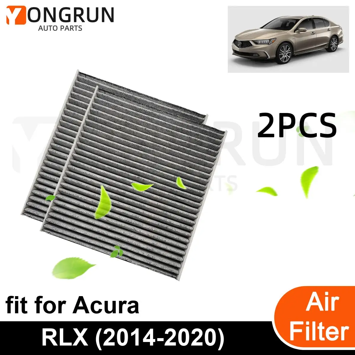 2PCS Engine Air Filter for Acura RLX 2014-2020 Car Accessories OEM CF10134