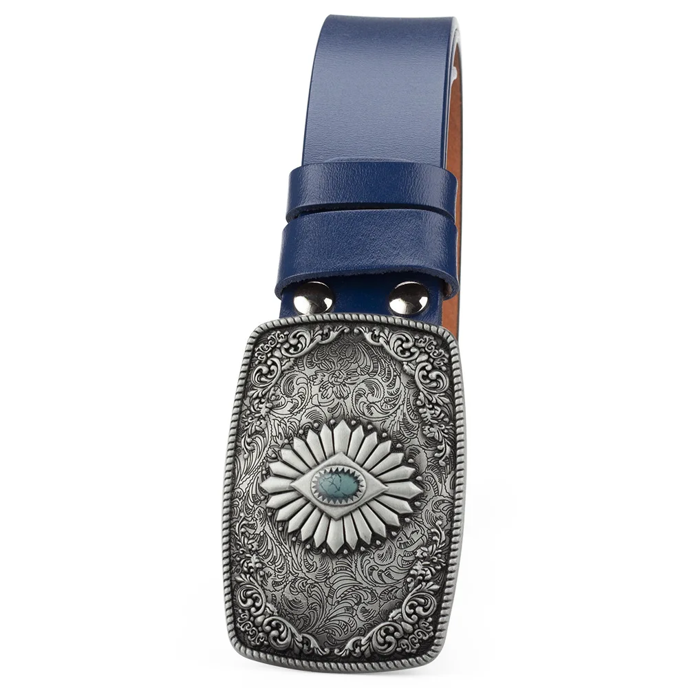 Retro Tribunal Estilo Belt Buckle, Impresso Gems para Nobres Antigos