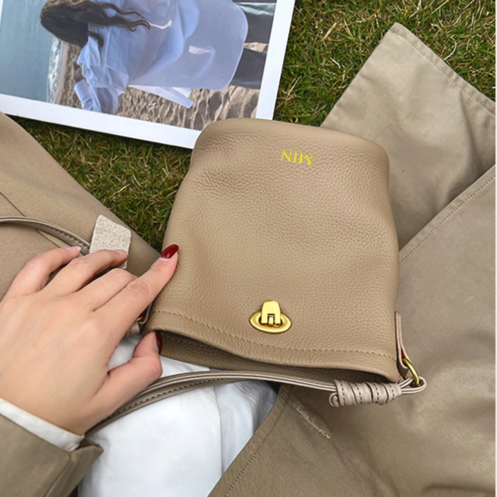 Petit sac à bandoulière en cuir véritable pour femme, sac à main Messenger, lettres personnalisées initiées, nom personnalisé, téléphone portable