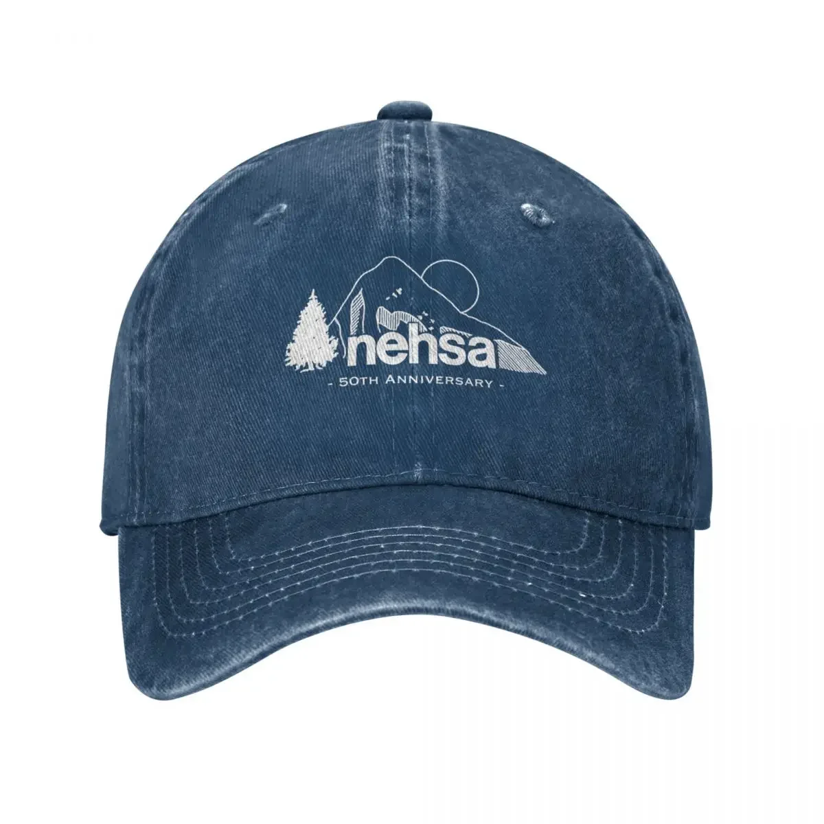 

White 50th Anniversary Graphic Baseball Cap fishing caps man Golf Hat Man Golf Women Men's