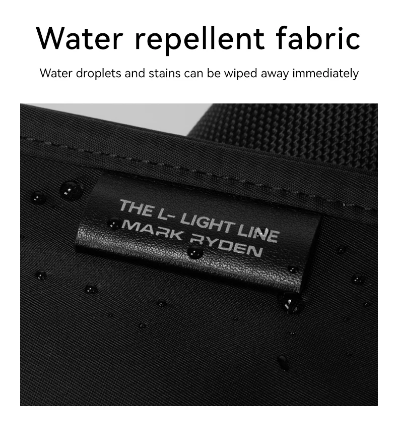 MARK RYDEN Umhängetasche aus Nylon-Oxford mit 7,9-Zoll-Pad-Tasche für den täglichen Weg zur Arbeit – Detail 7