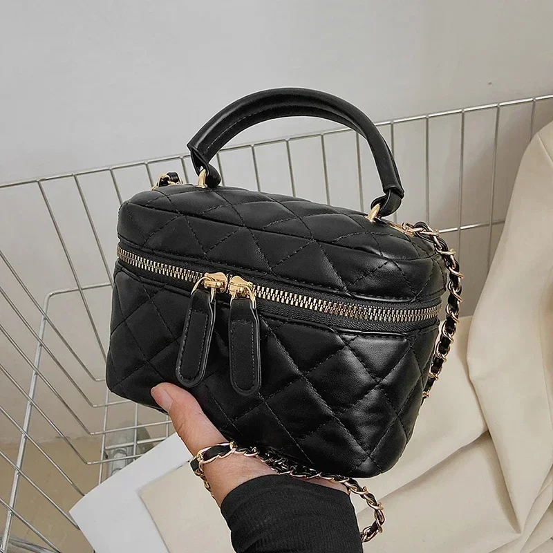 2025 nouveau sac de maquillage de couleur unie mode offre spéciale sac seau PU sac à bandoulière souple