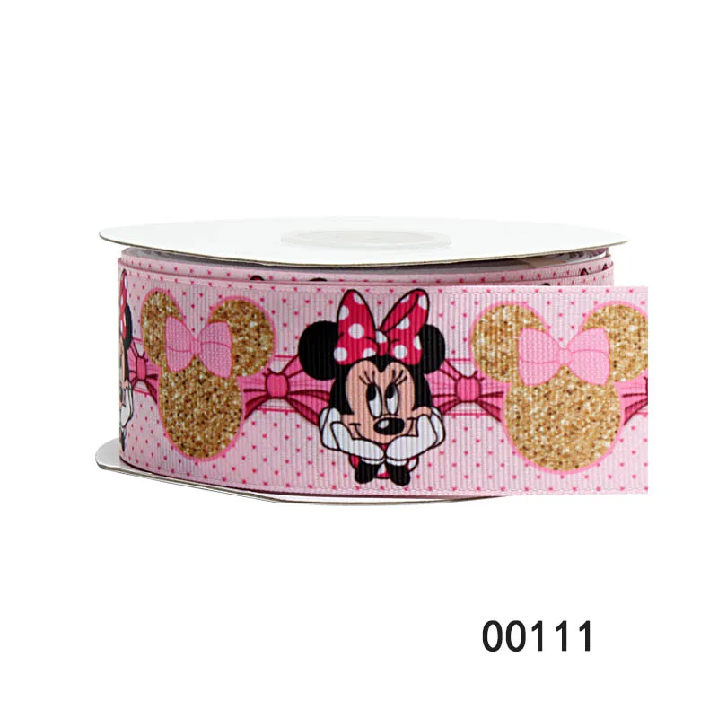 16MM 22MM Disney 5Yards character mickey minnie mouse ribbon