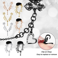 20mm Fashion Bowknot Chain Bracelet Studded Sparkling Artificial Diamond Smartwatch Strap for Haiwei Watch 2/GT3 42mm/GT2 42mm