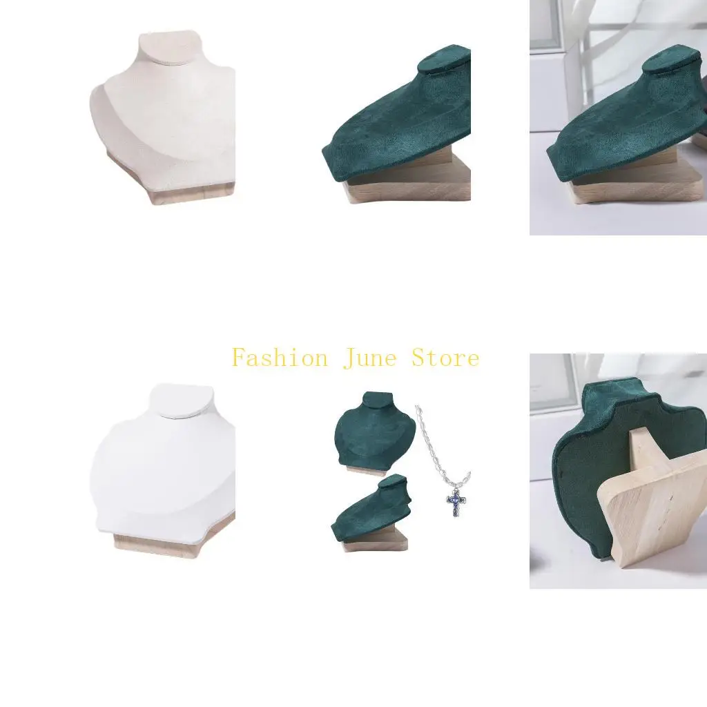 

N5KA Элегантная подставка для ожерелья Держатель для ожерелья Подставка для модели ювелирных изделий Материал дерева