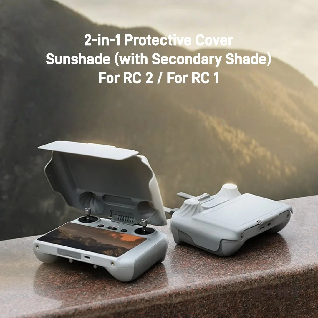 2in1 RC RC2 Remote Controller Hood LCD Shield Sunshade Sun Shade for DJI Drone FLIP 4PRO AIR3S Screen Visor Protective Cover