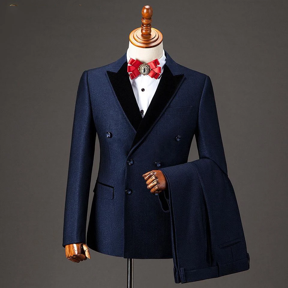 2022 New Fashion Mans Suits For Wedding Party Dress Slim Fit Costume Homme Business Suit Dinner Suit abito a due pezzi (giacca + pantalone)