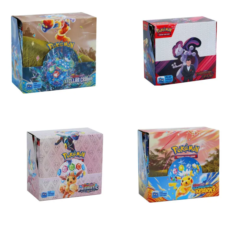 

324Pcs/Set Pokemon Cards Prismatic Evolutions Scarlet Violet 151 SUN MOON Pokémon English Booster Battle Transaction Card Gifts