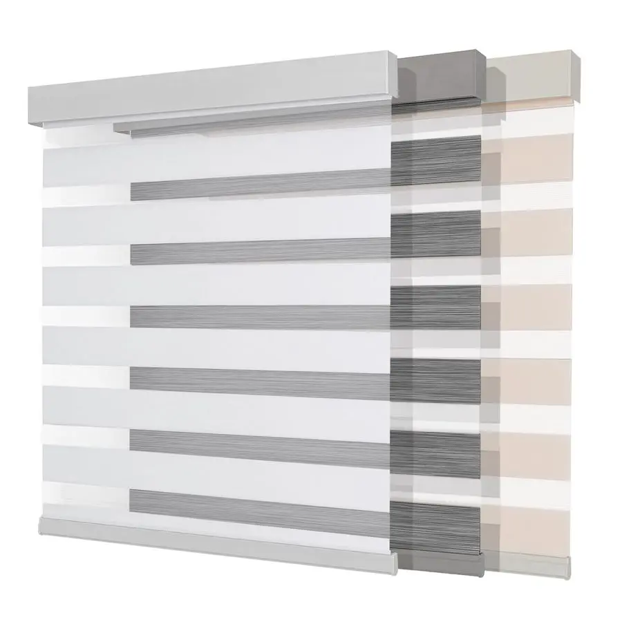 

Беспроводные жалюзи Zebra Blinds Pro, двухслойные светозащитные жалюзи Zebra для окон, светонепроницаемый алюминиевый каркас, рулонные шторы FreeStop